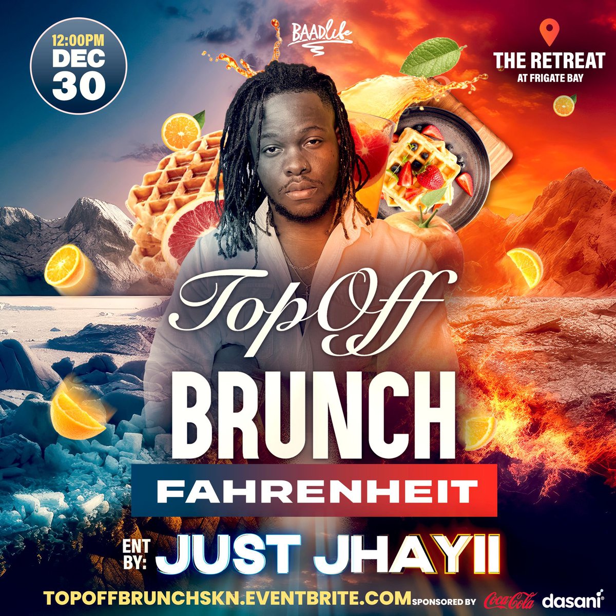 topoffbrunch's tweet photo. Our next act is a rising star 🌟 in the 🇰🇳 entertainment sector. 

A vibe curator 🧙🏾‍♂️and a maestro on the turntable 🎛️

He is sure to have you rolling headwaysss 🚼 December 30th❗️

A familiar face to the Top Off Brunch family 🍾🍾.

Introducing @justjhayii 🗣️🗣️ https://t.co/uGvrkx99tw