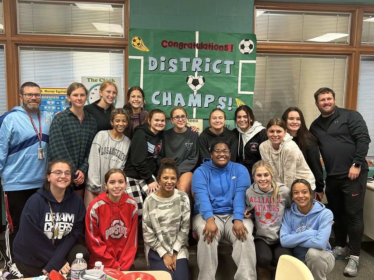 Your families,  your school district and your hometown city of Alliance is proud of you girls. Let's make more history next year. Go Aviators! 
⚽️❤️🩵<a href="/AviatorsSoccerG/">AHS Aviators Girls Soccer</a> <a href="/Aviator_AD/">Aviator Athletics</a> <a href="/AllianceCSD/">Alliance City SD</a> #LikeAGirl