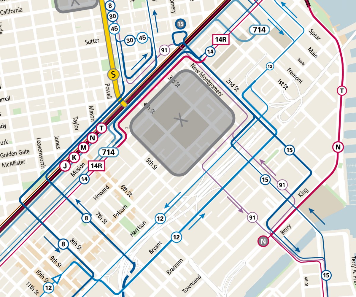SFMTA_Muni's tweet photo. HeadsUp: Information about #APEC related service adjustments for SoMa and Nob Hill are now available.

For SoMa: https://t.co/19BN07bJNn
For Nob Hill: https://t.co/tnecYorxvO https://t.co/n4rVynyJsN
