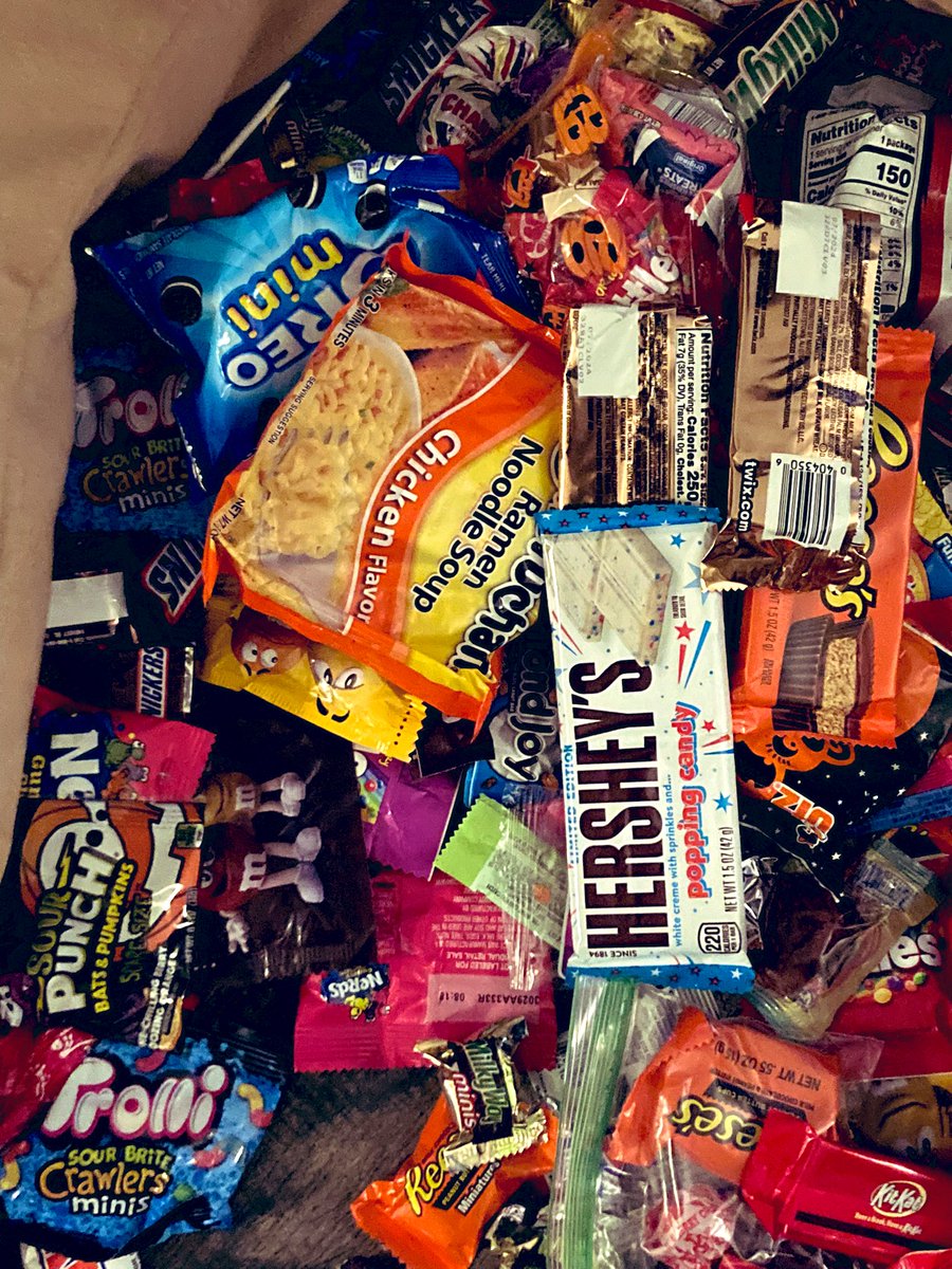 Our neighbors are hilarious. #Halloween #ramen #trickortreat #candyoverload