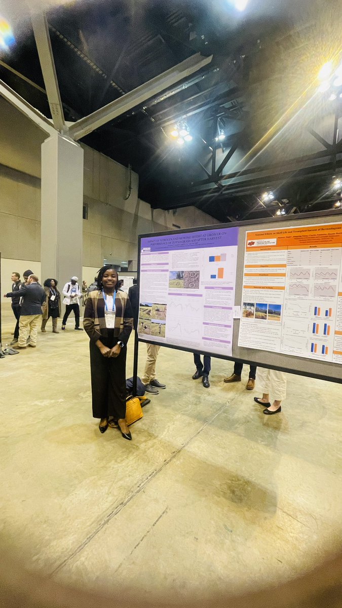 Yesterday, I had an incredible moment showcasing a glimpse of my masters research to an interesting audience of turfgrass experts, researchers and inquisitive scientists on the“Impact of nitrogen and mowing height at grower on the performance of zoysiagrass sod after harvest”