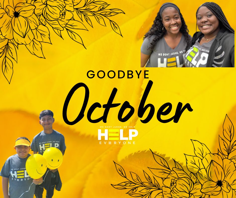 help_ypg's tweet photo. 🎗️Good bye October, say thank you to the trials, the blessings, and also the lessons learned. 

Now lets welcome in November with a positive mindset as we close out this year🍂🍁🔥

#newthings #movingforward #help #ypg https://t.co/pOXwoossfh