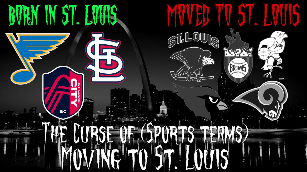 Check out my latest video on the 'Curse' of Sports Teams Moving to St. Louis

youtu.be/nl80s2aZY0A?fe…

#STLBlues
#WeAllBleedBlue
#STLCards
#AllForCITY
#PaintTheCITYRed
#StLouisEagles
#StLouisBrowns
#StLouisHawks
#STLFootballCardinals
#StLouisRams
#StLouis
#STL