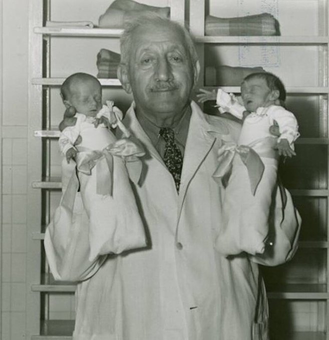 Known as 'the Incubator Doctor', Martin Couney was responsible for saving over 7,000 prematurely born babies during his lifetime. 

He achieved this by showcasing these infants in incubators at his Coney Island exhibition, charging visitors 25 cents to observe the babies in their