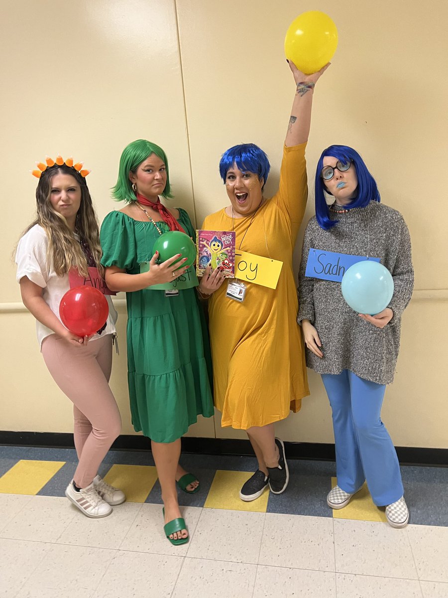 Happy Halloween from our very emotional 2nd grade team! No fear here!