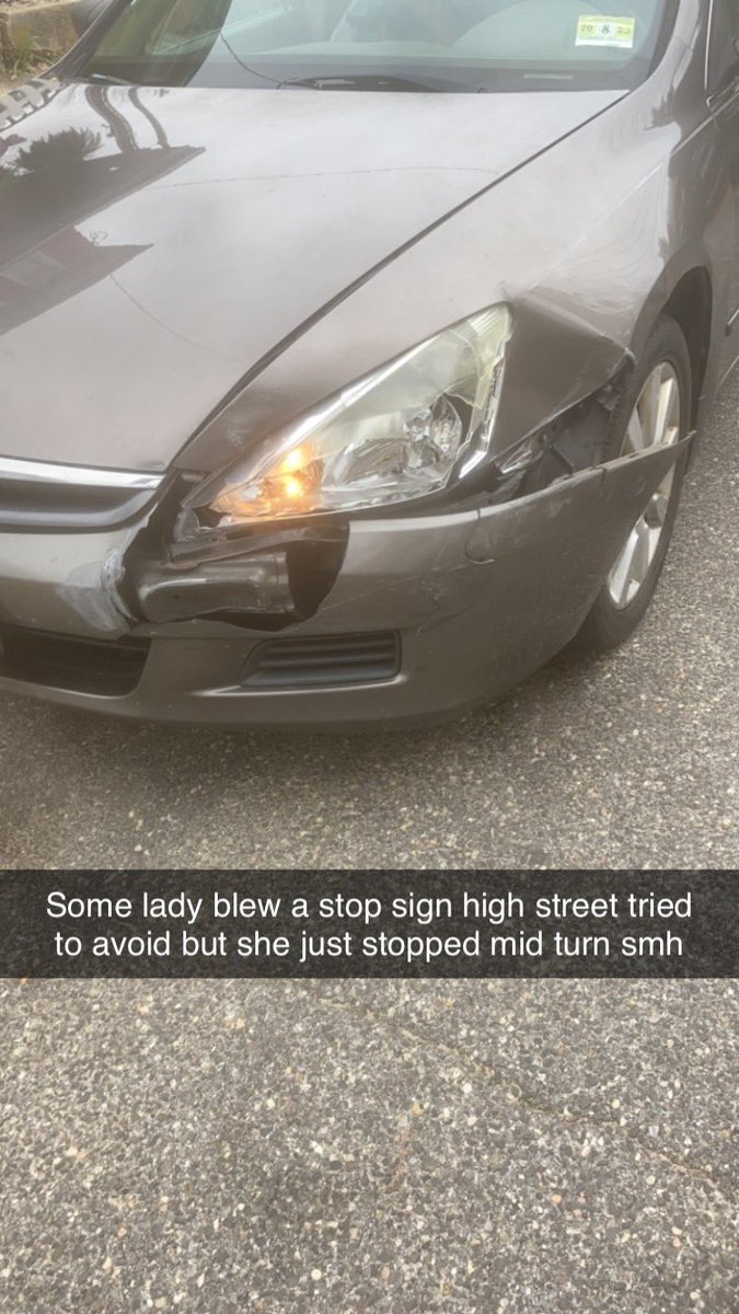 ShadowsHyper's tweet image. Tell me why people can’t just pay attention… who tf just speeds threw a stop sign n instead of committing to the turn they jam on their breaks now I can’t drive because my frame is rubbing on the tire SMH what a happy Halloween