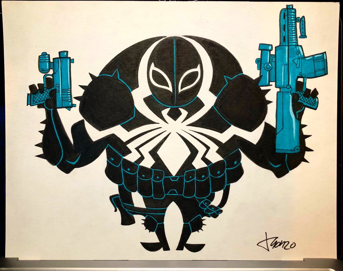 The Final #pouchtober Doodle: Agent Venom
#doodle #marvel #agentvenom #flashthompson