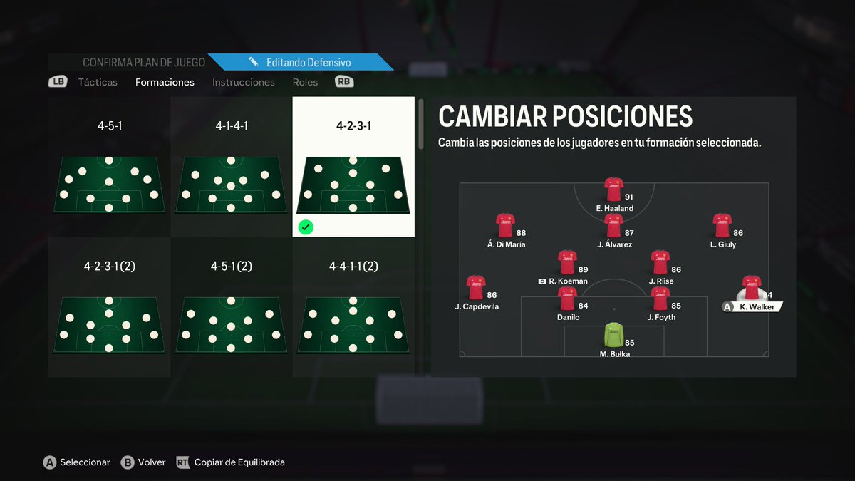 ¡LAS TÁCTICAS MAS EQUILIBRADAS DE EAFC 24! ✅ 4-2-3-1 

En ese hilo les dejo unas tácticas equilibradas muy buenas que estuve usando hace ya casi 1 mes y me dio buen rendimiento 

❤️ &amp; 🔄