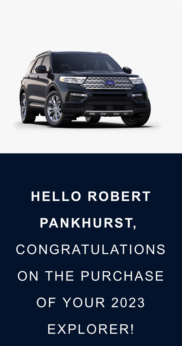 RobPankhurst's tweet photo. Thanks to the team @Ford for taking care of me #firstnewcar πππ https://t.co/gPcUVIuwNX