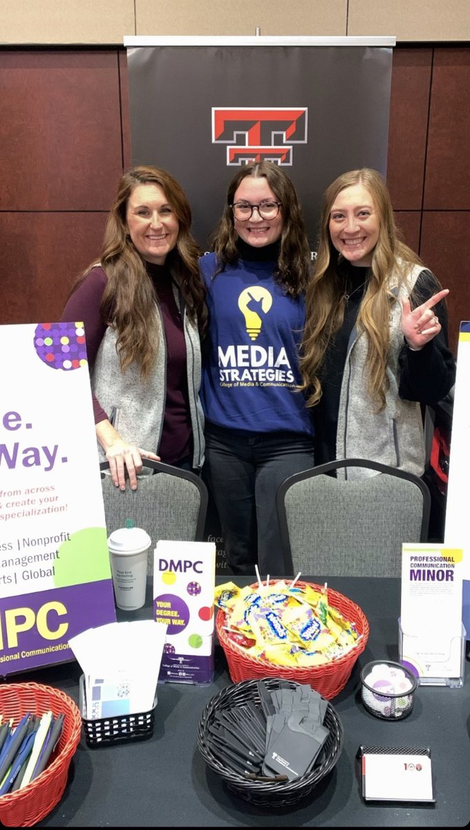 TTU_ProCom's tweet photo. Thank you to everyone who stopped by our table at the Majors and Minors Fair, put on by TTU Engagement! We loved the opportunity to talk about our ProCom majors: Digital Media &amp; Professional Communication and Media Strategies and our ProCom minor: Professional Communication. https://t.co/Th8aIcNYK4