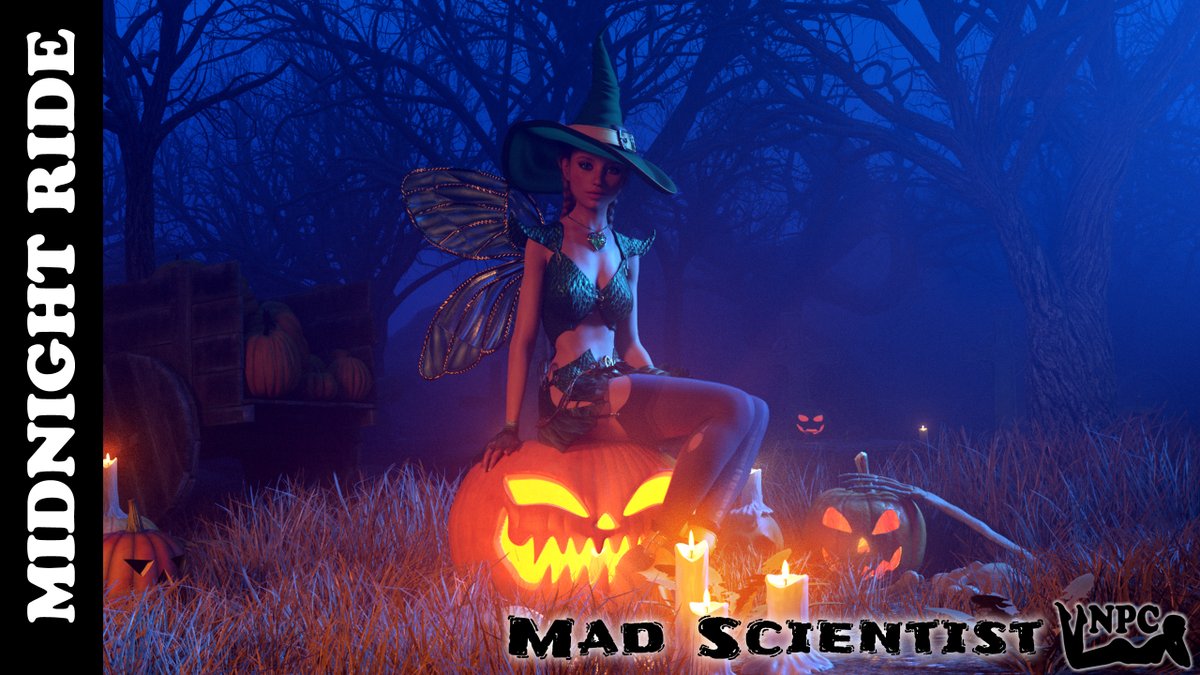 PPG_dev's tweet image. Spooky! hornynpc.games #MidnightRide #adultgame #3DCG #DAZ3D #adultVN