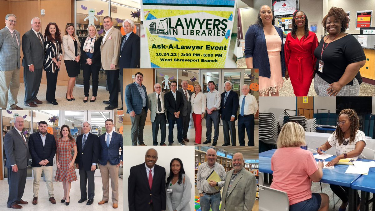 Thank you to our Lawyers in Libraries 2023 volunteers! Learn more about the LSBA’s Lawyers in Libraries program at lsba.org/goto/lsbalil #nationalcelebrateprobonoweek #lawyersinlibraries #yourlsba