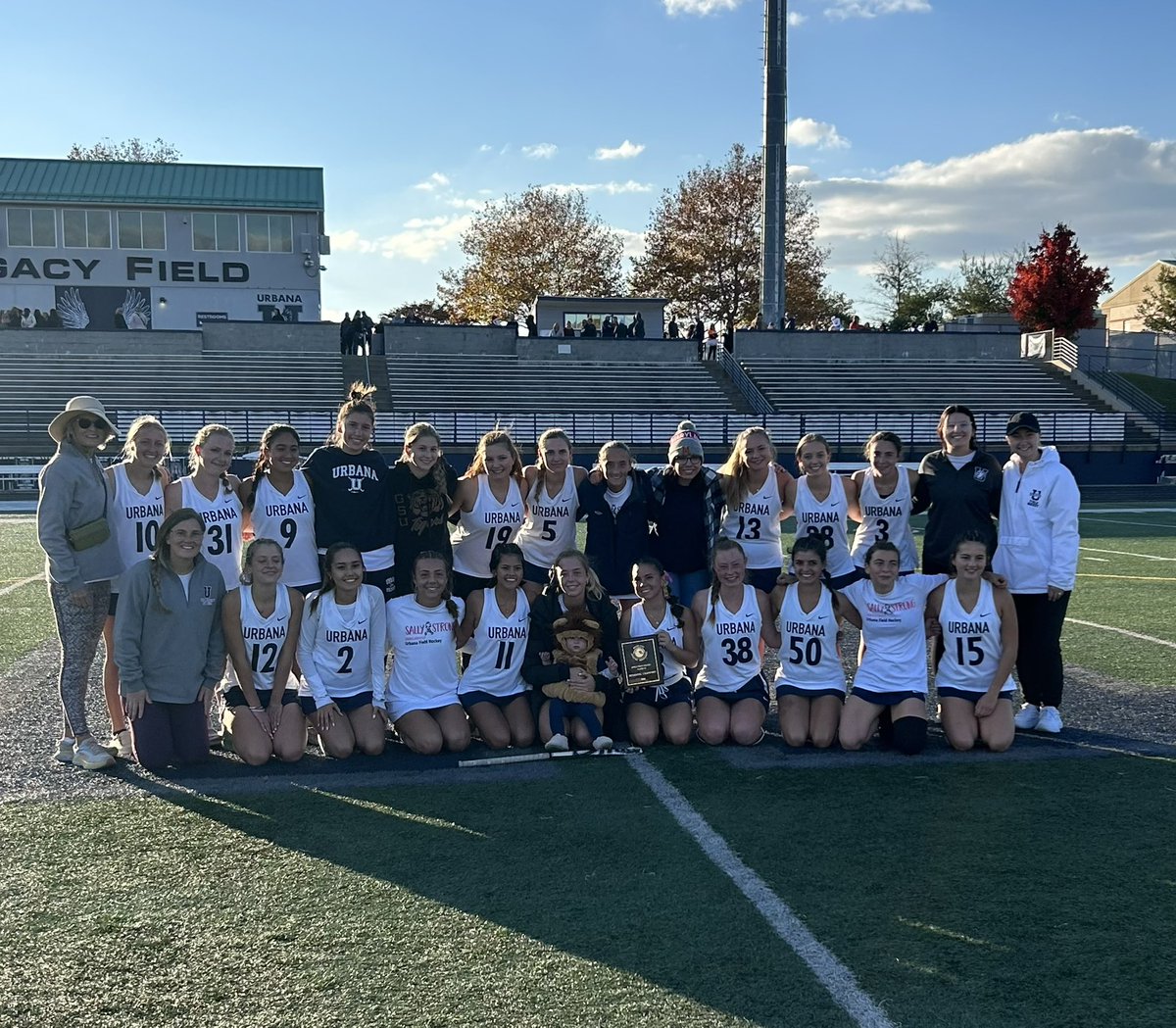 Congrats to your 4A West Region Champs! <a href="/UHSFHOCKEY/">Urbana Field Hockey</a> <a href="/oldAgeJ/">AJ Stuart</a> 

3-0 win over FHS 

Hawks advance to the state quarters later this week. Stay tuned for more info. 

<a href="/UHS_FCPS/">Urbana HS (MD)</a> <a href="/UHSBoosters/">UHS AthleticBoosters</a> <a href="/FCPSAthletics/">Kevin Kendro, CMAA</a>