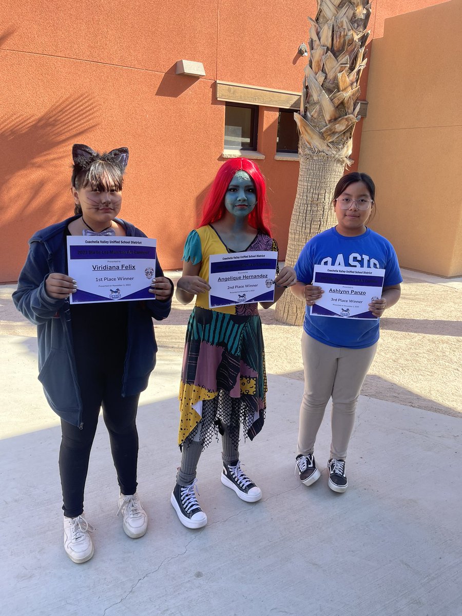 Congratulations to our Oasis Dia De Los Muertos Art Contest Winners !! #REELThemIn