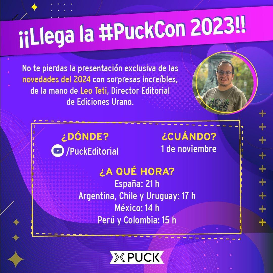 sbibliotecario's tweet photo. ¡Se vienen las novedades de 2024 de @pucklatam!
@leonelteti (Director Editorial de Ediciones Urano), nos cuenta todo sobre las novedades y primicias exclusivas que te van a encantar. #PUCKCON
➡️Miércoles 1° de noviembre, por el canal de YouTube de Puck: https://t.co/QMQnXrsrbK https://t.co/iu3f8KT4sZ