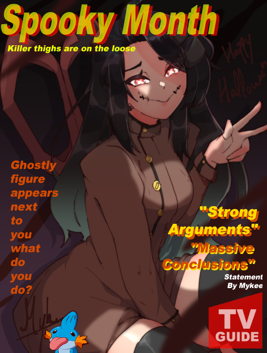 <a href="/MykeeNewt/">MykeeNewt</a> 's OC a very cute spooky girl 🫣❤️