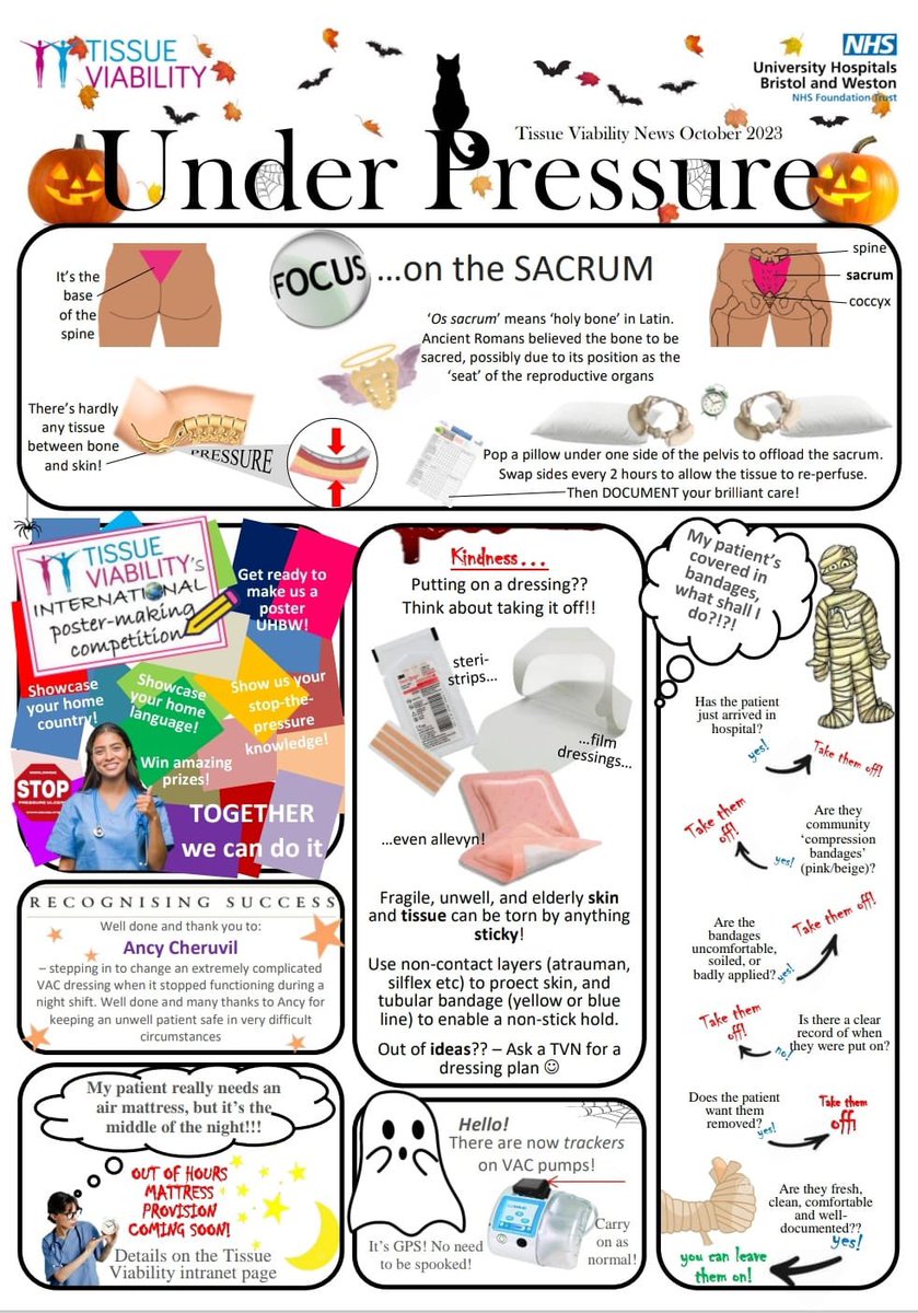 October UHBW Tissue Viability Newsletter out now! 🎃😊🎃 @UhbwT