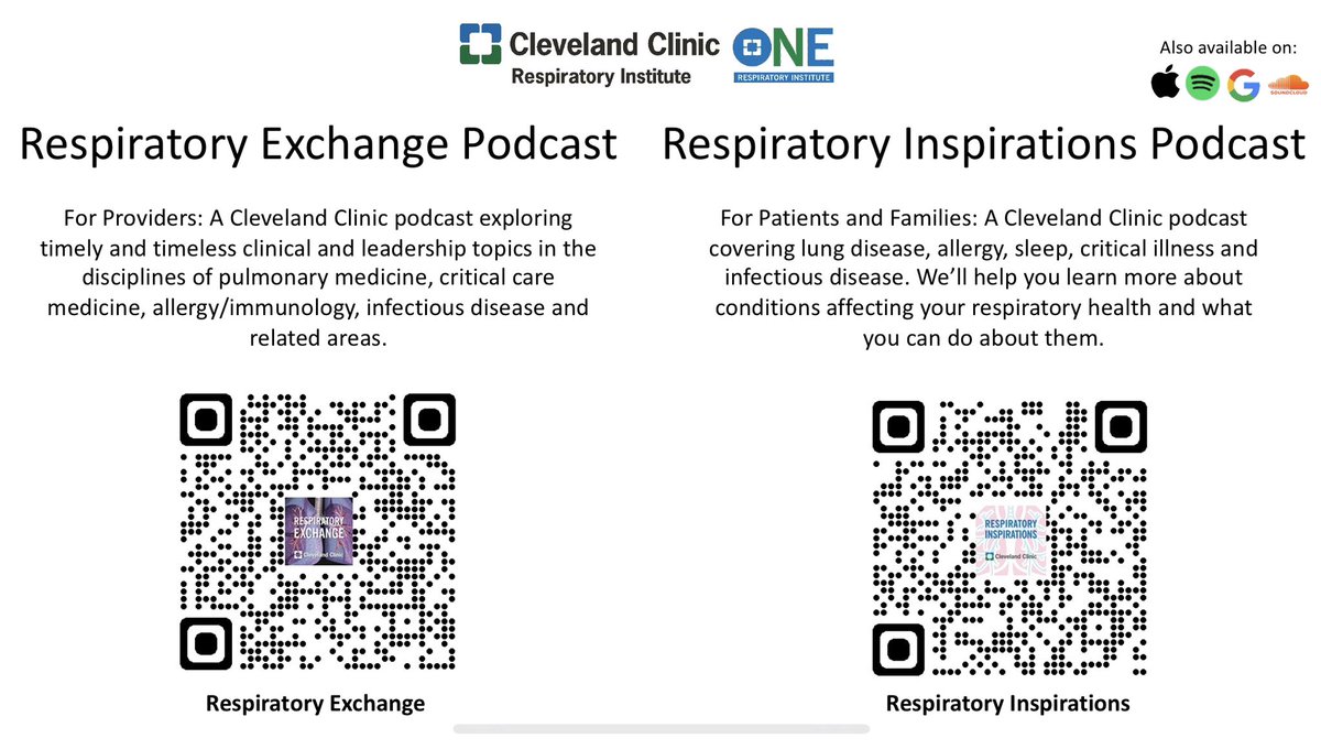 Raed Dweik, MD, MBA (@raeddweikmd) on Twitter photo 2 companion podcasts from #CleClinicLungs : Respiratory Exchange podcast for medical providers: my.clevelandclinic.org/podcasts/respi… | Respiratory Inspirations podcast for patients and families: my.clevelandclinic.org/podcasts/respi… | <a href="/ClevelandClinic/">Cleveland Clinic</a> <a href="/CleClinicMD/">Cleveland Clinic MD</a> | <a href="/atscommunity/">American Thoracic Society (ATS)</a> <a href="/accpchest/">CHEST</a> <a href="/SCCM/">SCCM</a> 2 companion podcasts from #CleClinicLungs : Respiratory Exchange podcast for medical providers: my.clevelandclinic.org/podcasts/respi… | Respiratory Inspirations podcast for patients and families: my.clevelandclinic.org/podcasts/respi… | <a href="/ClevelandClinic/">Cleveland Clinic</a> <a href="/CleClinicMD/">Cleveland Clinic MD</a> | <a href="/atscommunity/">American Thoracic Society (ATS)</a> <a href="/accpchest/">CHEST</a> <a href="/SCCM/">SCCM</a>