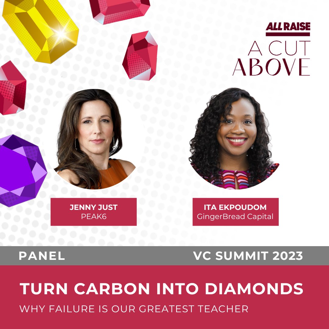 All Raise (@allraise) on Twitter photo We're getting pumped for the fireside chat with Jenny Just (Co-Founder and Managing Partner of <a href="/PEAK6/">PEAK6</a>) moderated by <a href="/03Tigress/">Ita Ekpoudom</a> (Partner at <a href="/GingerBreadCap/">GingerBread Capital LLC</a>) at VC Summit 2023.
They'll explore the power of learning from failure and share strategies to turn setbacks into success. We're getting pumped for the fireside chat with Jenny Just (Co-Founder and Managing Partner of <a href="/PEAK6/">PEAK6</a>) moderated by <a href="/03Tigress/">Ita Ekpoudom</a> (Partner at <a href="/GingerBreadCap/">GingerBread Capital LLC</a>) at VC Summit 2023.
They'll explore the power of learning from failure and share strategies to turn setbacks into success.