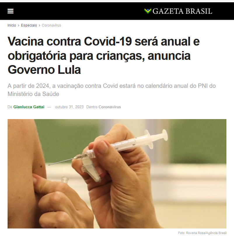 O  DESgoverno e sua roleta russa!

Foi anunciado hoje que o DESgoverno Lule vai incluir vacinas contra COVID-19 no PNI, tornando-a obrigatória.

Até agora não conseguiram provar que os medicamentos de COVID-19 oferecem, ao mesmo tempo, SEGURANÇA, EFICÁCIA e PROTEÇÃO.

Que o diga