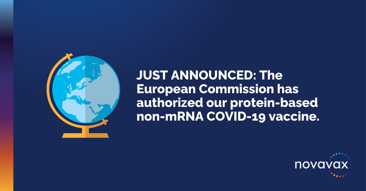 Novavax (@novavax) on Twitter photo The <a href="/EU_Commission/">European Commission</a> has approved our updated protein-based non-mRNA #COVID19 vaccine in the European Union.
Read more about the approval: ir.novavax.com/press-releases… The <a href="/EU_Commission/">European Commission</a> has approved our updated protein-based non-mRNA #COVID19 vaccine in the European Union.
Read more about the approval: ir.novavax.com/press-releases…