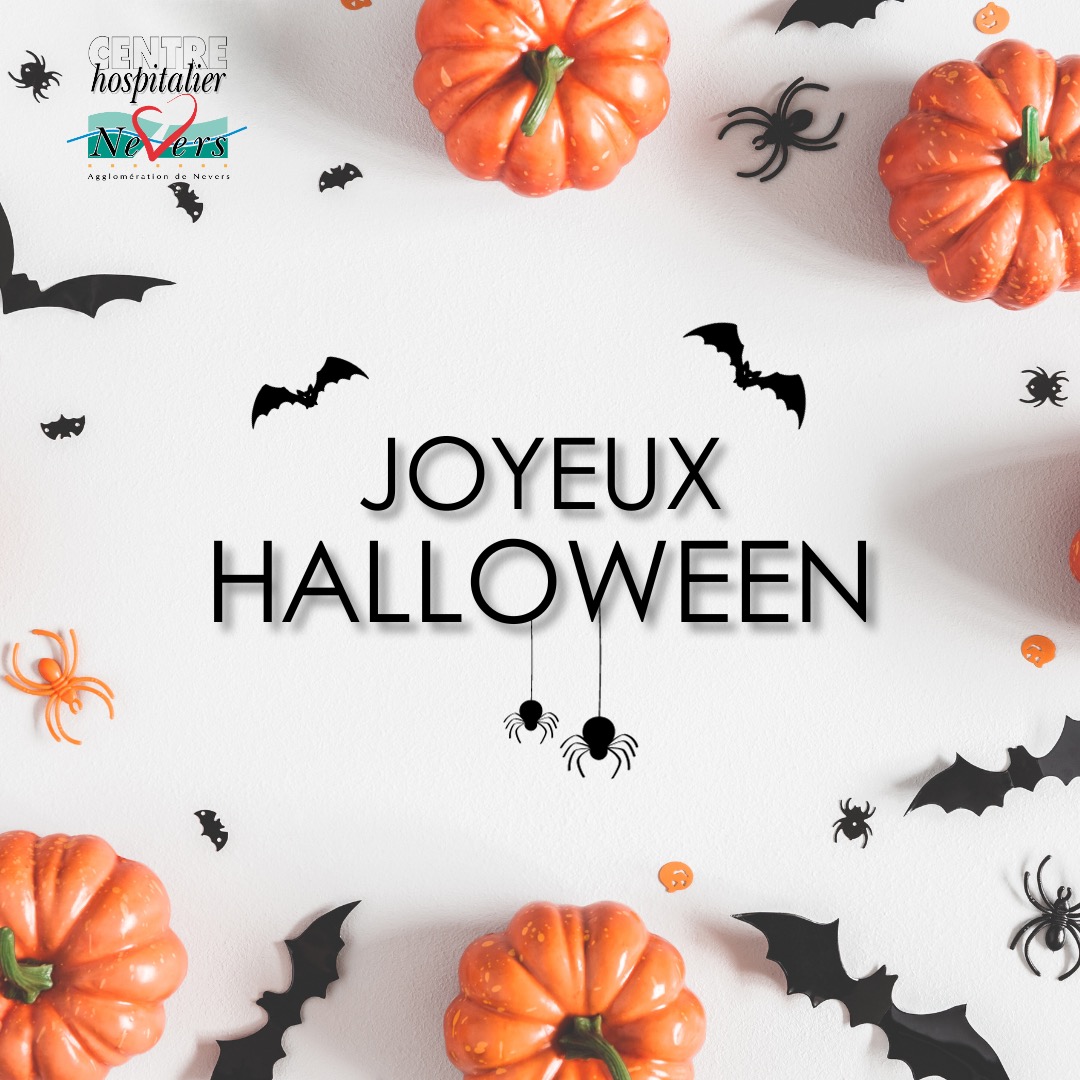 CHNevers's tweet photo. Le Centre Hospitalier de l’Agglomération de Nevers vous souhaite à tous un joyeux #Halloween !

Que votre journée soit remplie de rires, de frissons et de délicieux bonbons !🍭🍬
-
-
-
Pour votre santé, évitez de manger trop gras, trop sucré, trop salé.

 #Halloween #CHAN #Nevers https://t.co/kkP4XTjhiR