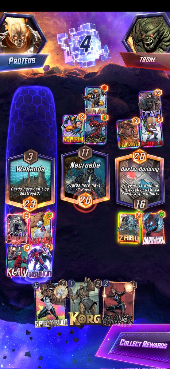K4T4N4's tweet photo. Infinite in @MARVELSNAP

Started to stall at ~90. So I went back to the drawing board of my favorite combo (Ironman + Onslaught). Combined a few ideas from the best Ongoing decks and had a very strong push to the end

Shout outs to @den_CCG and @bootmanmstz for helping me improve https://t.co/s4tWNR5lVB