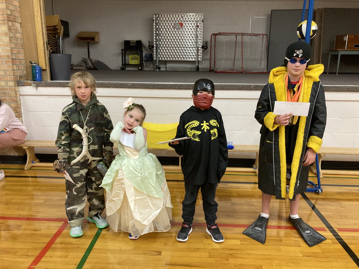 Costume contest winners today. A great day of fun at WPS. Happy Halloween.