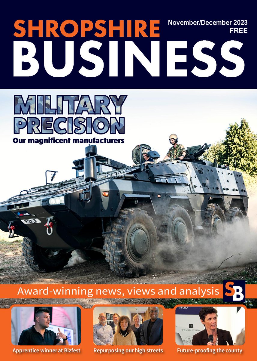 Our brand new edition is out today, spotlighting our #manufacturing industry in #shropshire - download your free copy here, right now 👇🏻 shropshirebiz.com/images/Magazin…