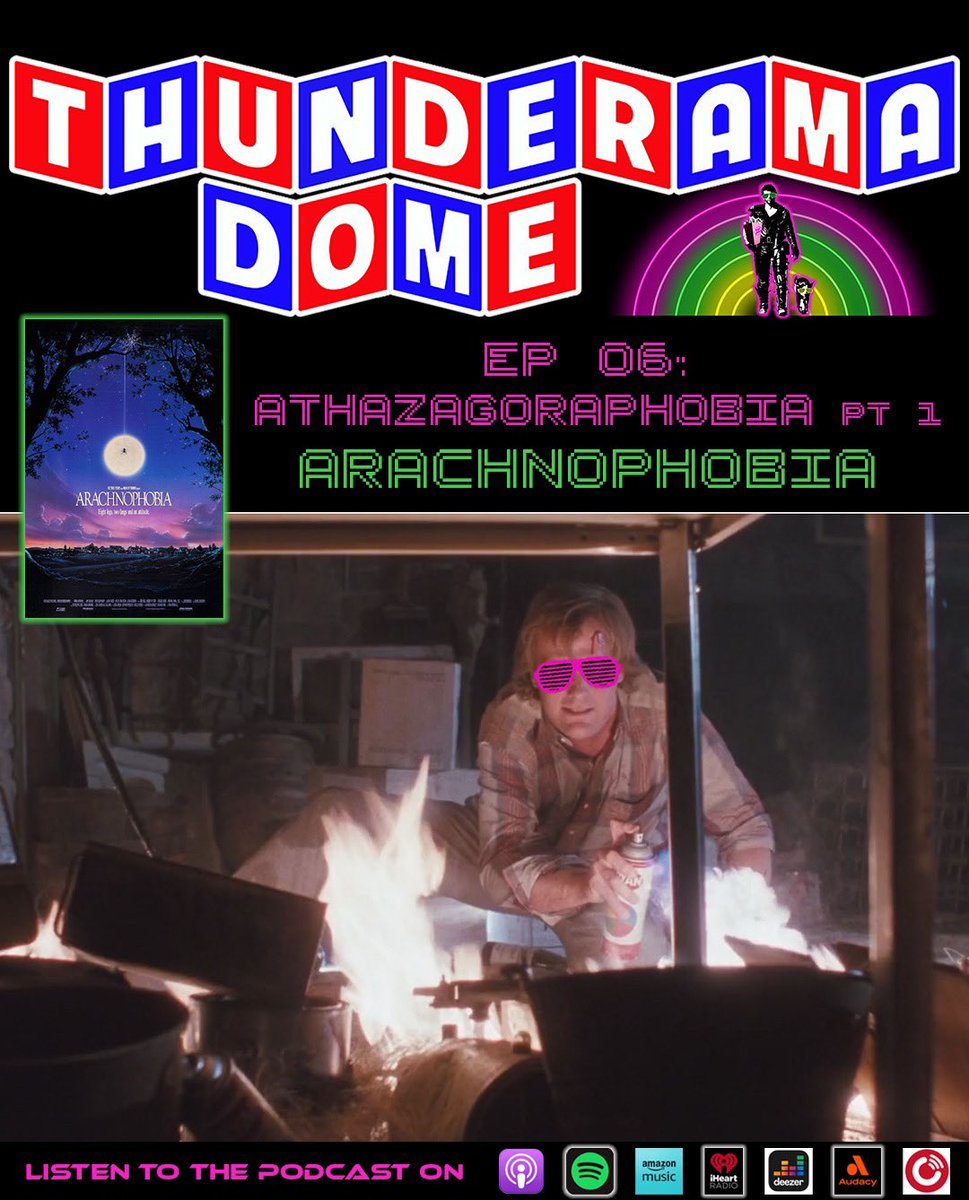 thunderamadome's tweet photo. Frank Marshall’s 1990 “thrillomedy” ARACHNOPHOBIA is a film that needs to be talked about more often, so we do! Happy Halloween to this softcore horror which was like a gateway drug to the harder horrors for us as kids. 

https://t.co/48mJMNUFwv https://t.co/25stNMYwe6