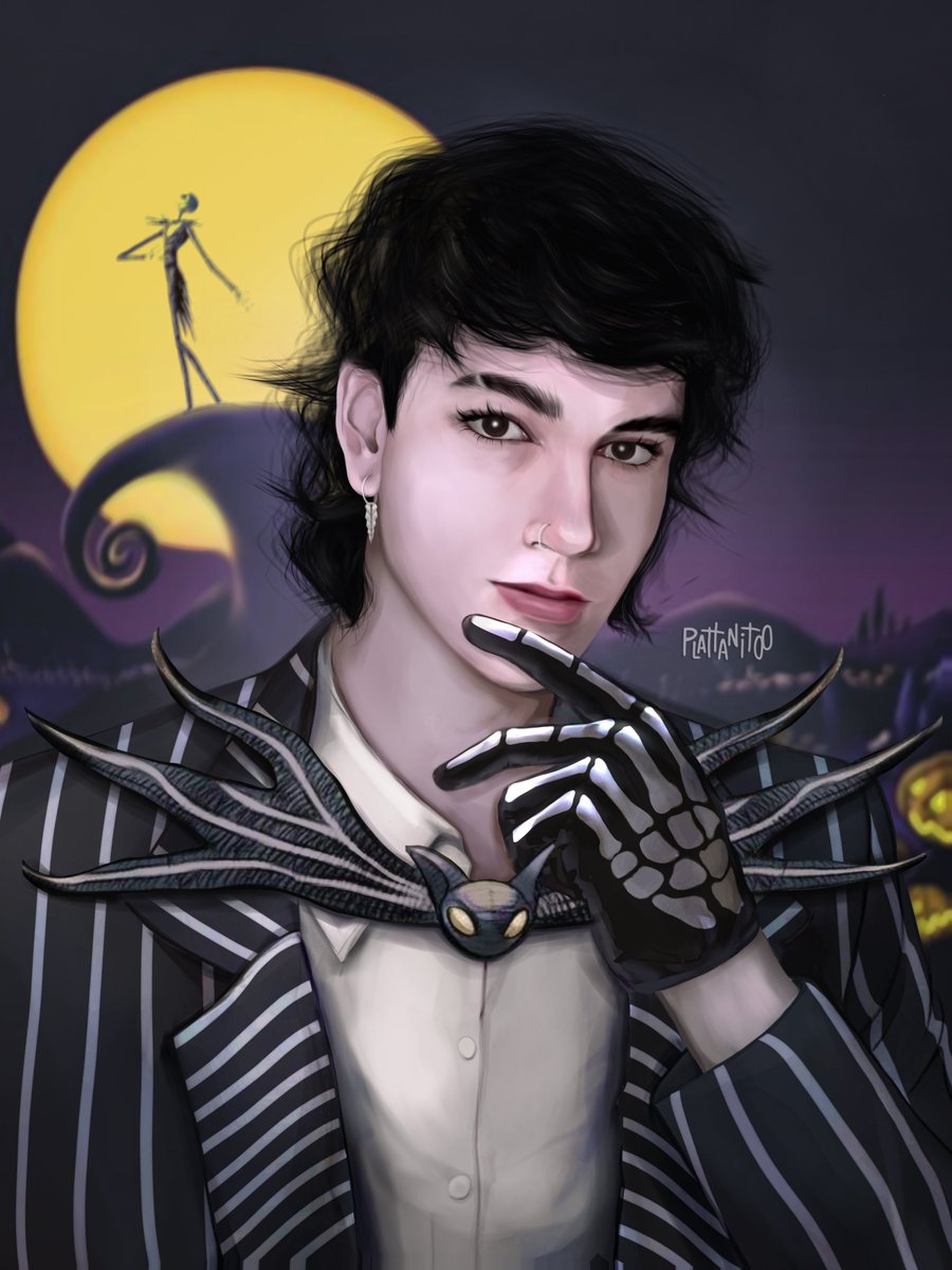 Spreen Skellington! 🎃
#spreen #spreenfanart 
Feliz jalowin gente