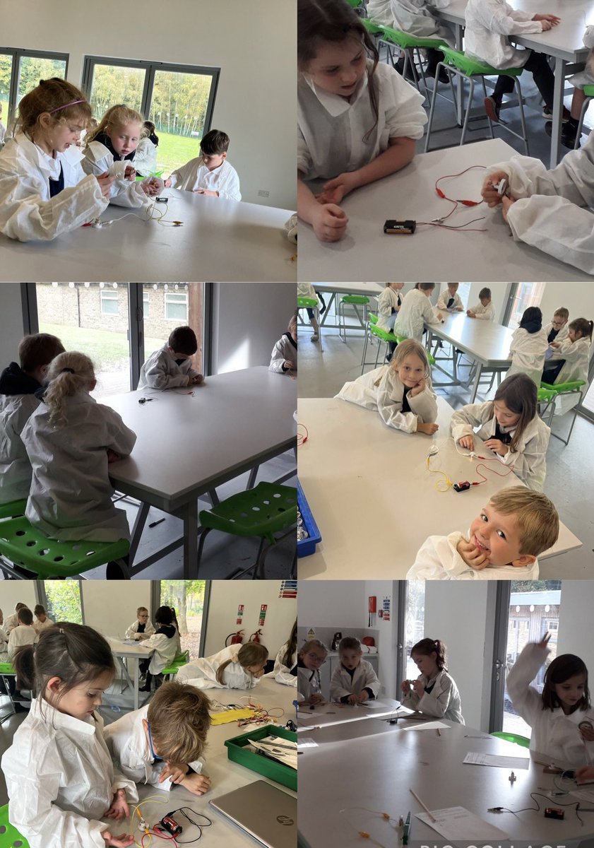 DanesfieldY2's tweet photo. Year 2 became scientists this afternoon 🥼We experimented different materials to find out if they were electrical conductors or electrical insulators 💡😄 https://t.co/CxJucKGjlT
