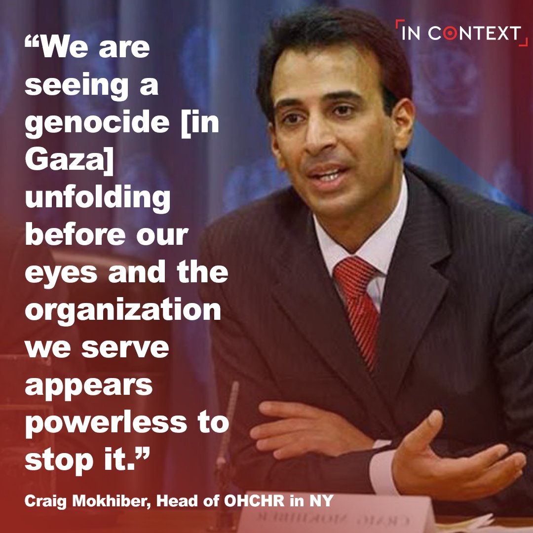 The director of the New York office of the High Commissioner for Human Rights, Craig Mokhiber, has resigned from his position.