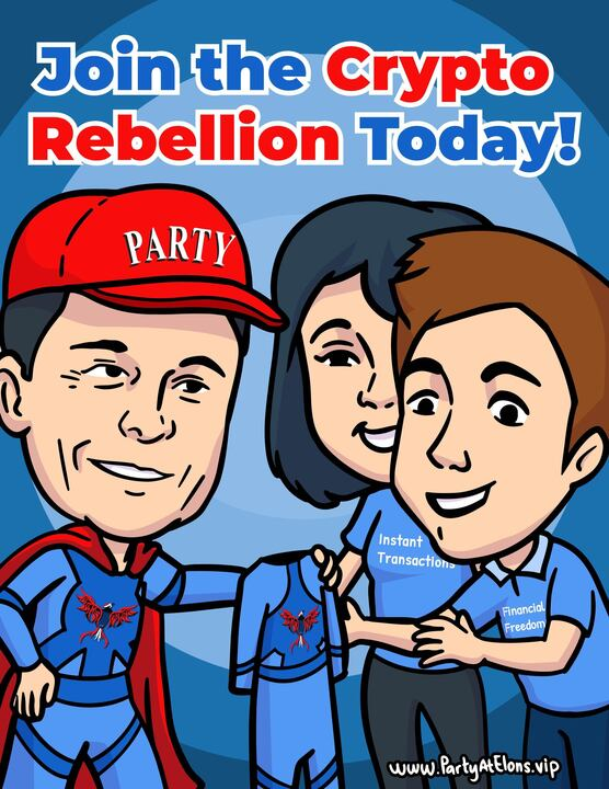 partycoineth's tweet photo. $PARTY is where "Birds of Feather" who ordinarily wouldn't flock together join forces with the new Meme Coin King to bring awareness to the importance of "freedom of money." Put on your $Party hats because telegram's opening in about an hour! https://t.co/krwhqowjVD https://t.co/0rvR8YWQFm