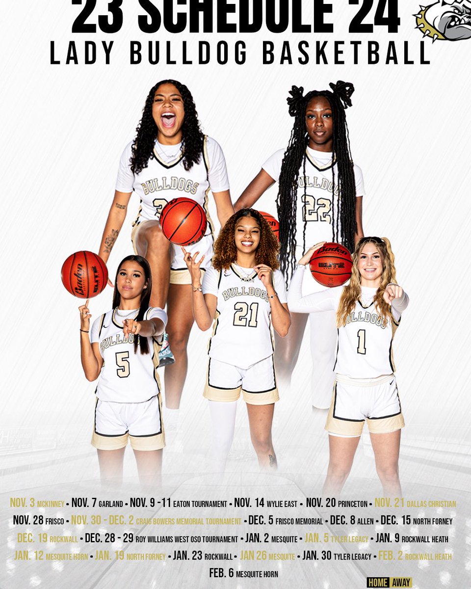 They’re baaaaack! 😈 <a href="/RoyseCityGBB/">Royse City Girls Basketball</a> kicks off with their 23-24’ opener at home this Friday. Save the dates and don’t miss a game! 

#oneRC