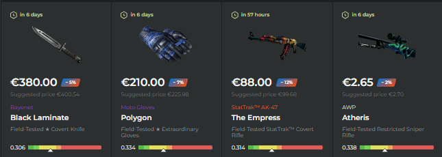FentHorez's tweet photo. Hello🫡
Bought a few skins, profit  around 70€
Not the best,  but its  definently something!
Im  still intrested in buying your skins, make sure  to shoot me a dm! https://t.co/RFCTpkLqZo