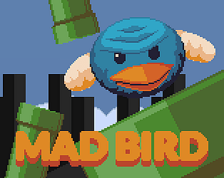 PixelPamp's tweet photo. MAD BIRD is a experimental game we made for replicate the popular mobile game, Flappy Bird.
Play it on Web and Android!

Programed by @alistairaem 
Music made by @fjsanalo 
Art made by me !!

https://t.co/KkFbgI8QAV
https://t.co/KkFbgI8QAV https://t.co/YozOcq5EbV