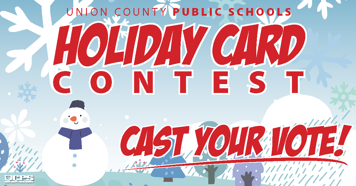 Which student artist will win the UCPS holiday card contest? Vote on the top 10 cards this week! Voting closes Saturday, Nov. 4 at 11:59 p.m. bit.ly/46UMJPs @AGHoulihan