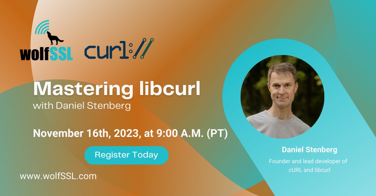 It is what you have been waiting for!! Mastering libcurl with @bagder webinar is happning on Novermber 16th at 9am PT. Register today to secure your seats! us02web.zoom.us/webinar/regist… #cURL #libcurl