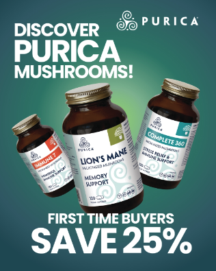 PuricaWellness's tweet photo. New to Purica? Visit https://t.co/pN4Jis1d2J to experience the pure potency of our products and unlock a 25% discount on your first order today!

#purica #mushrooms #puricawellness  #NatureInspired #HealthyLiving https://t.co/m9REBXaqaO
