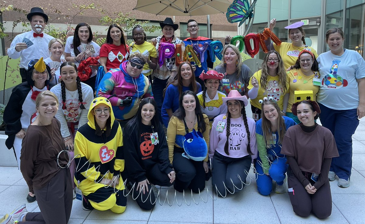 Happy Halloween from @BostonChildrens oncology unit where the incredible staff bring the spirit of the holiday to all of the children and families battling cancer. So grateful to be working today with my monopoly squad of star nurse practitioners! @DFBC_PedCare
