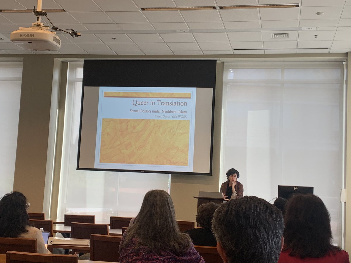 emory_wgss's tweet image. We are very grateful for Prof. Evren Savci’s generous and insightful presentation on “Queer in Translation:
Sexual Politics under Neoliberal Islam”!
#emorywgss #wgss #neoliberalislam #queer #translation #wgssseries #sexualpolitics