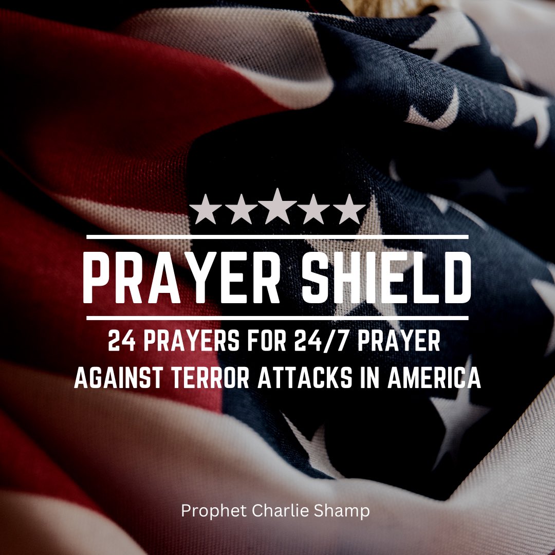 CharlesShamp's tweet photo. 1. Heavenly Father, we come before You, seeking Your protection over America. In Psalm 91:4, You promise to cover us with Your feathers and provide refuge under Your wings. Shield our nation from all forms of terrorism and keep us safe from harm.

2. Lord, we declare Your words from Isaiah 54:17, that no weapon formed against America shall prosper. May Your divine protection surround our borders, cities, and people, guarding us against any acts of terror.

3. Gracious God, in Psalm 121:8, You promise to watch over our coming and going, both now and forevermore. We ask for Your constant vigilance and guidance, protecting us from any potential threats.

4. Heavenly Father, we pray for wisdom and discernment for our leaders and law enforcement agencies. Grant them the knowledge and skills needed to prevent and respond effectively to any acts of terrorism.

5. Lord, in Proverbs 21:31, we are reminded that victory belongs to You. We ask for Your intervention and divine intervention to thwart any plans of terrorism and bring peace to our nation.

6. Almighty God, we lift up our military personnel, police officers, and first responders. Strengthen them and equip them with the necessary tools to safeguard our nation from any harm or danger.

7. Heavenly Father, in Psalm 34:7, You promise that Your angel encamps around those who fear You. We ask for angelic protection over America, guarding us against any acts of terror.

8. Lord, we pray for unity among our citizens, that we may stand together against terrorism and support one another in times of crisis. Help us to foster a community of love, peace, and understanding.

9. Gracious God, we pray against any spirit of fear that may try to grip our nation. Replace fear with courage, faith, and resilience, knowing that You are our ultimate protector.

10. Heavenly Father, in Jeremiah 29:11, You declare that You have plans to prosper us and not to harm us. We trust in Your sovereignty and ask for Your protection over America's future, shielding us from any terror attacks.

11. Lord, we pray for the families and loved ones affected by past acts of terrorism. Comfort them, heal their wounds, and grant them peace that surpasses all understanding.

12. Almighty God, in Psalm 125:2, You promise that those who trust in You are like Mount Zion, which cannot be shaken. We put our trust in You, believing that Your protection will prevail over any acts of terrorism.

13. Heavenly Father, we pray for divine intervention to expose and dismantle any terrorist plots before they can be carried out. Foil their plans and protect innocent lives.

14. Lord, we lift up our intelligence agencies, asking for wisdom and insight as they gather information to prevent acts of terrorism. Grant them success in their efforts to keep our nation safe.

15. Gracious God, we ask for Your mercy and grace to fall upon those who may be influenced by extremist ideologies. Bring transformation and healing to their hearts, turning them away from violence and hatred.

16. Heavenly Father, in Psalm 140:4, we pray that You would keep America safe from the hands of the wicked and protect us from those who plan to cause harm.

17. Lord, we pray for a spirit of discernment among our citizens, that we may be alert to potential threats and report any suspicious activities to the authorities promptly.

18. Almighty God, in Psalm 91:3, You promise to deliver us from the snare of the fowler and from the deadly pestilence. We claim Your protection over America, safeguarding us from all forms of terrorism.

19. Heavenly Father, we pray for peace to prevail in troubled regions around the world. Help us to work towards understanding and unity, so that terrorism may be eradicated from the root.

20. Lord, we pray for the families who have lost loved ones to acts of terrorism. Surround them with Your love and comfort, healing their broken hearts and granting them strength.

Continues in comment section