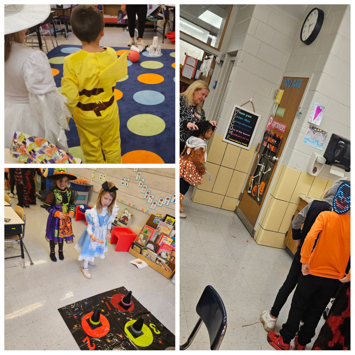 Happy Halloween from 1st grade 🎃 We had a spootacular time celebrating. Big thanks to all our patent volunteers! #kingsley58 #dg58pride
