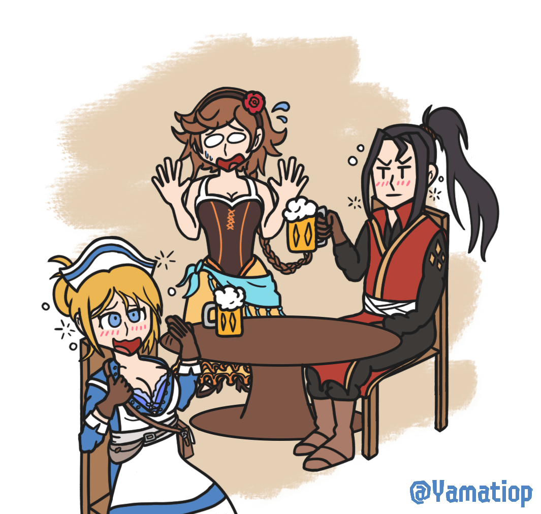 Just finished Octopath Traveler II so I thought I would redraw one of the (many) travel banter that made me laugh. I hope to do more of those (if I can, no promises...)

#OctopathTraveler #OctopathTraveler2 #CasttiFlorenz #AgneaBristarni #HikariKu #digitalart