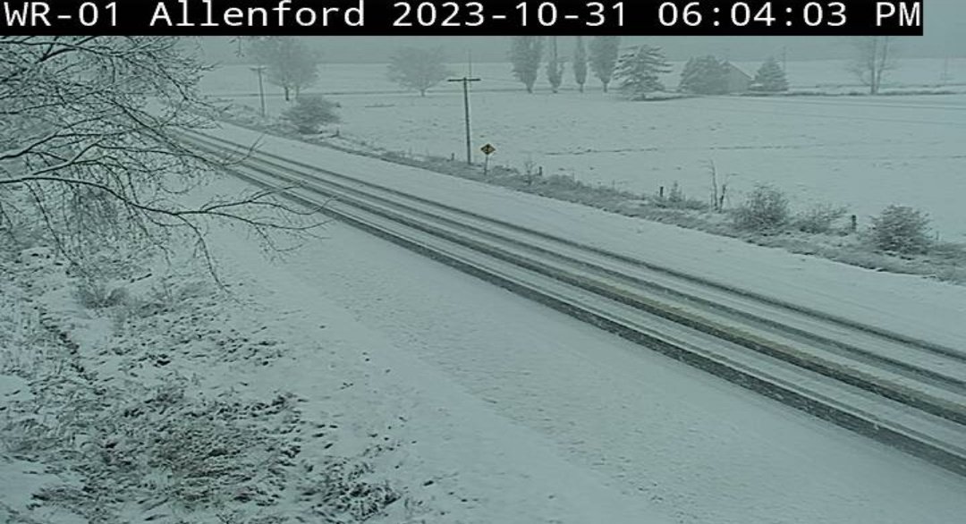 WxOntario1's tweet photo. Looks more like Christmas than Halloween near #Allenford!
#OnWX https://t.co/jzjRpZzU7k