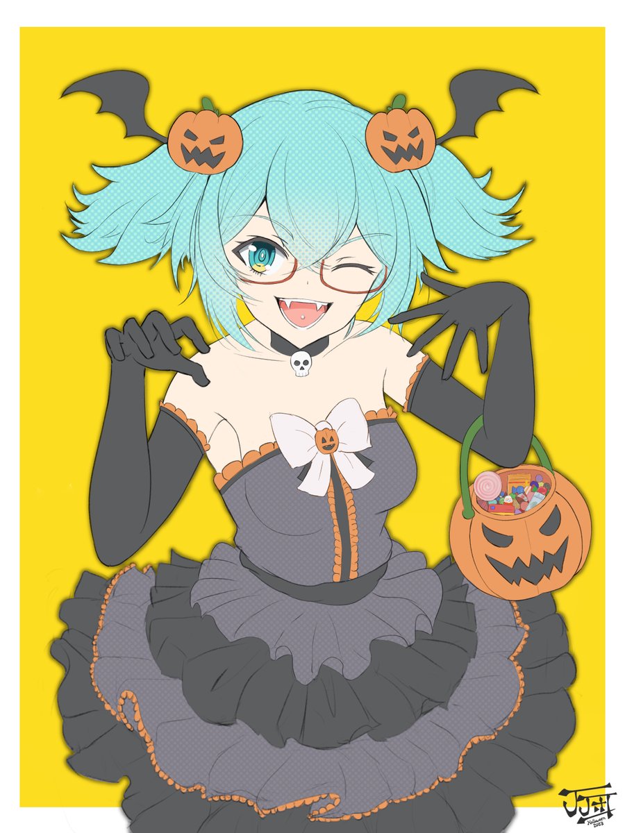 JJdan_illust's tweet photo. Happy Halloween!
#初音ミク #HatsuneMiku 
#illustration 
#HappyHalloween https://t.co/KSBOaHHuyy