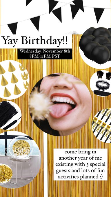 internet birthday celebration invite! ! next wednesday nite :) https://t.co/icuTLAB1G9