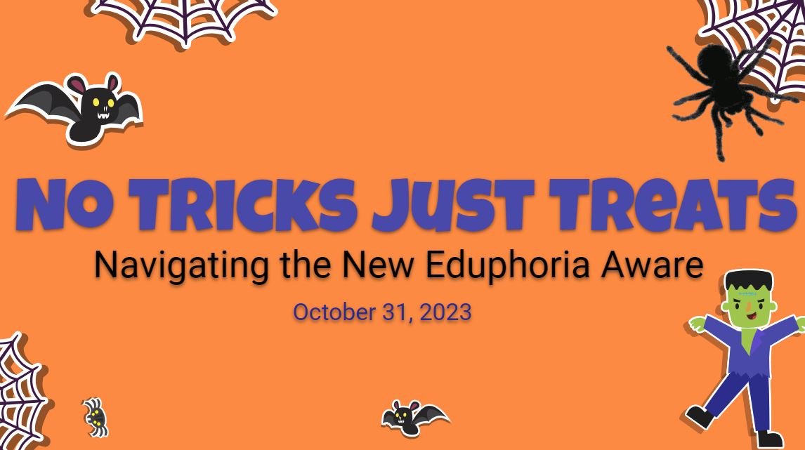 Alvarez_SEISD's tweet image. Just had a spooktacular session diving into the Eduphoria Aware New Navigation! 👻🎃 Teachers raced to the finish as they participated in a scavenger hunt and navigated their way to educational success. #Here2Serve #GEMSpride #SEISDPeoplePassionPurpose