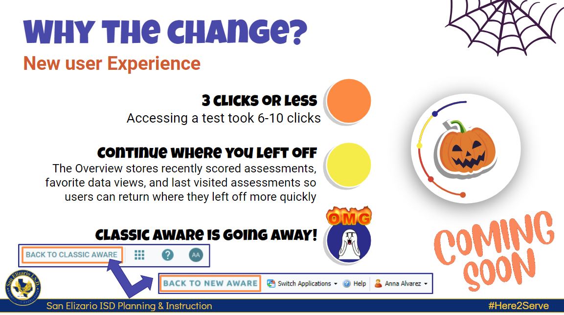 Alvarez_SEISD's tweet image. Just had a spooktacular session diving into the Eduphoria Aware New Navigation! 👻🎃 Teachers raced to the finish as they participated in a scavenger hunt and navigated their way to educational success. #Here2Serve #GEMSpride #SEISDPeoplePassionPurpose